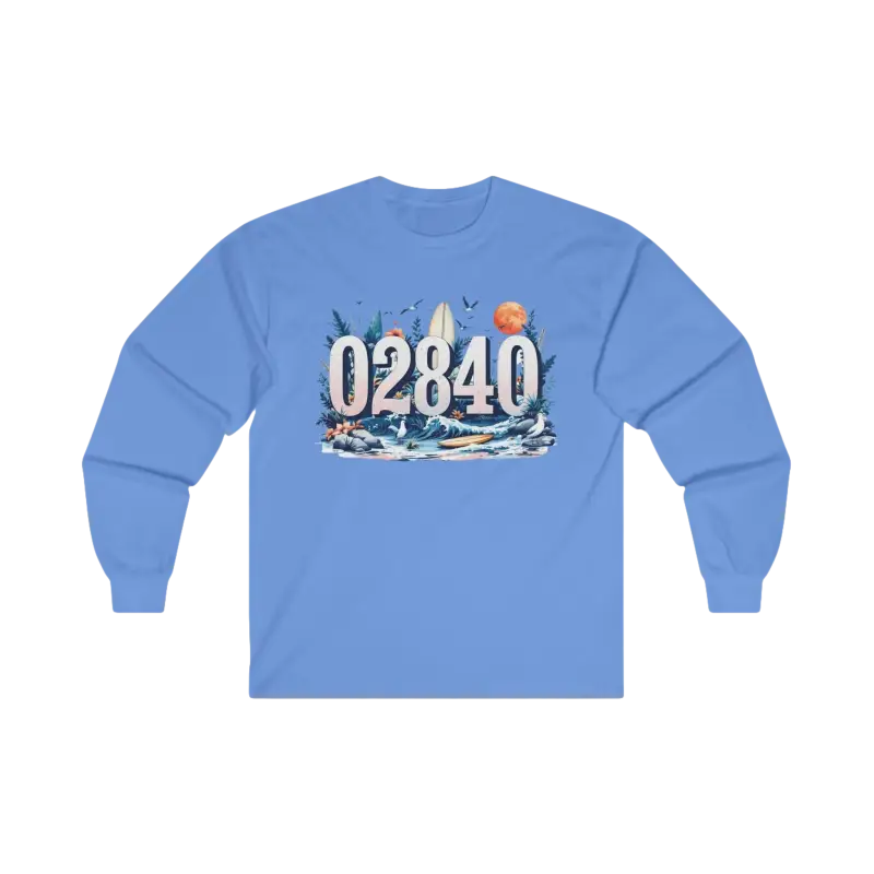 Light blue long-sleeve shirt from Coastal Vibes Unisex Tee for outdoor enthusiasts