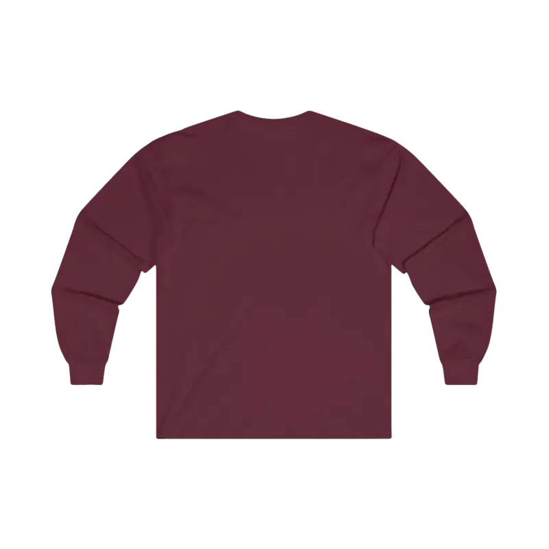 Maroon long-sleeved shirt from Coastal Vibes Unisex Long Sleeve Tee for Outdoor Lovers