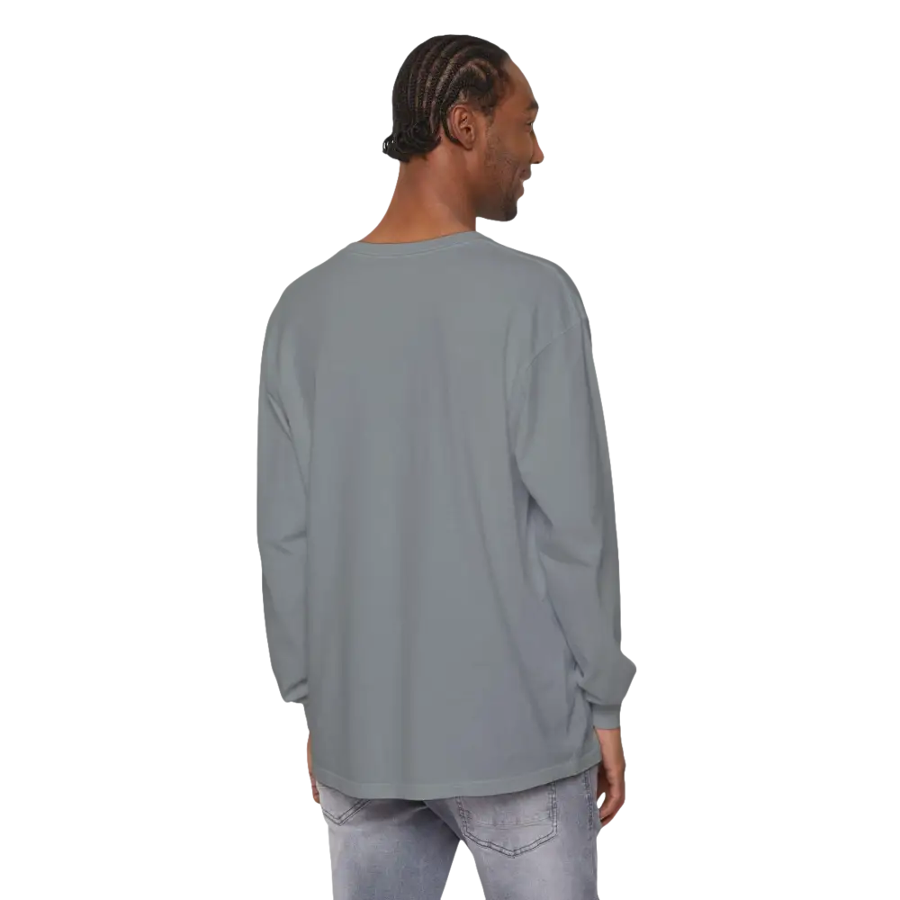 Gray long-sleeved Adventure Long Sleeve Shirt perfect for outdoor activities