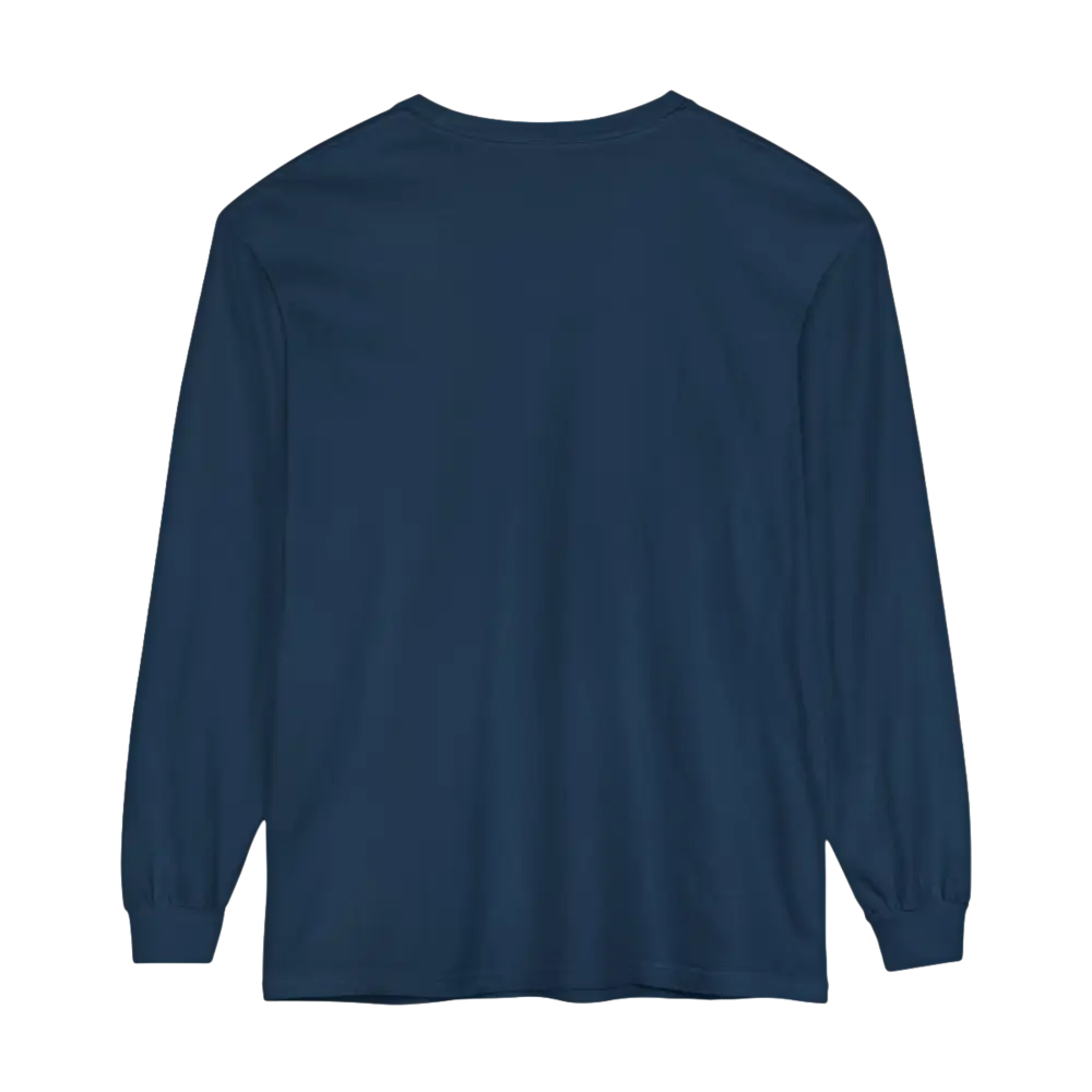 Navy blue long-sleeved Adventure Long Sleeve Shirt for outdoor activities