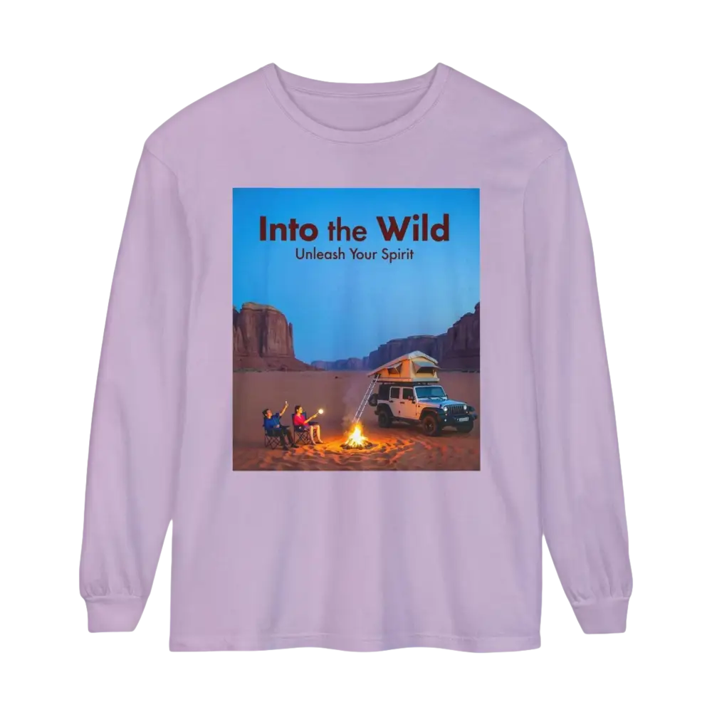 Lavender long-sleeved Adventure Long Sleeve Shirt for stylish outdoor activities