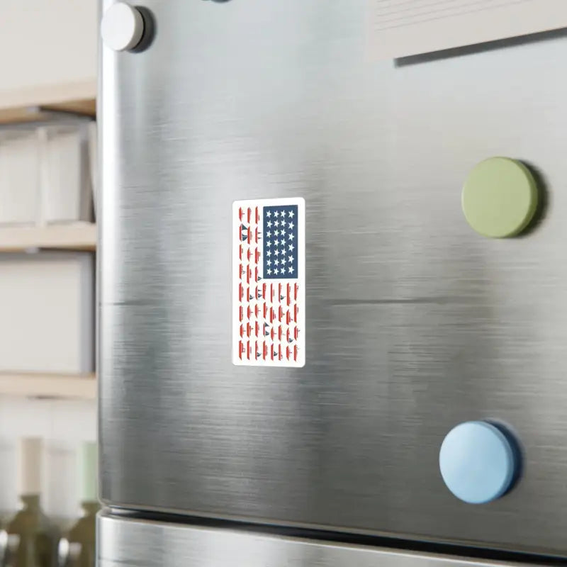 American flag knife sticker on American Flag Sailboat Stripes Decal product display