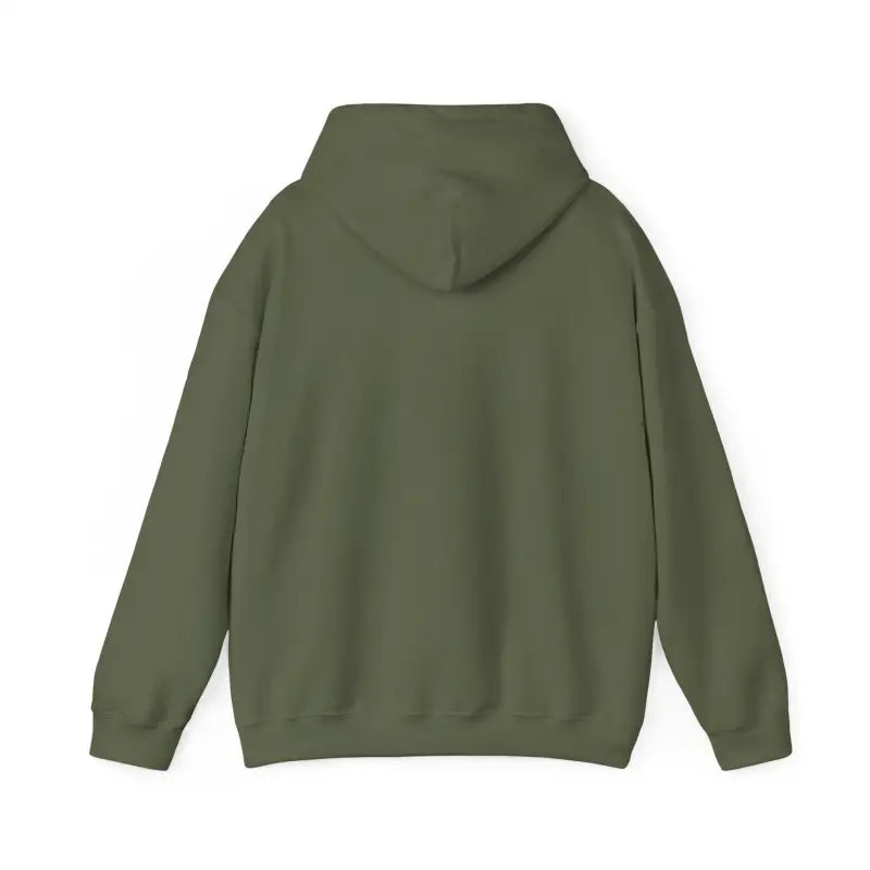 Olive green hooded sweatshirt featuring a fish graphic for bass fishing enthusiasts
