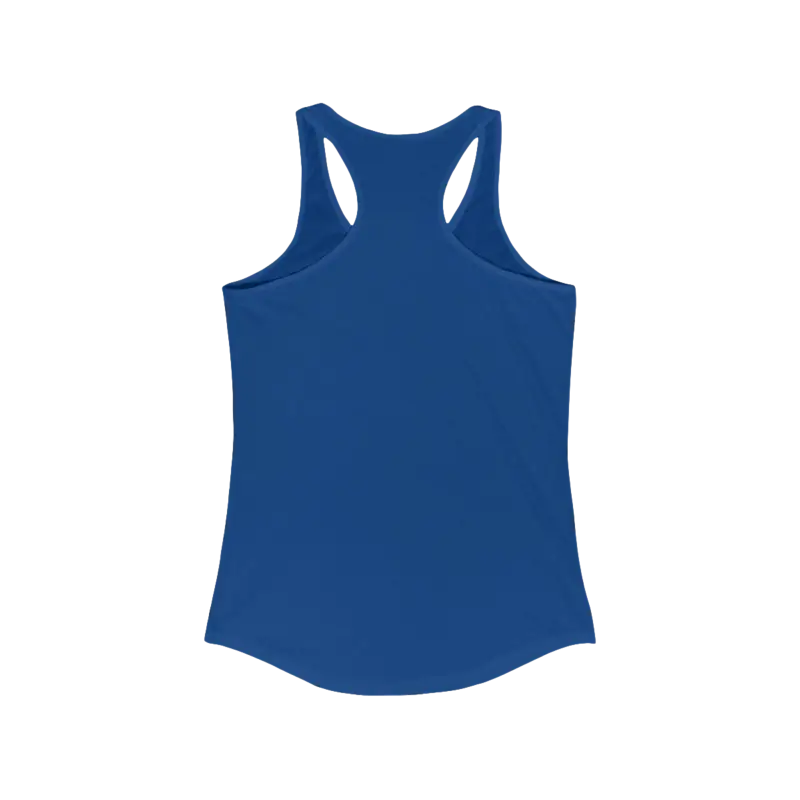 Blue Racerback Tank Top from Beach Vibes collection, ideal for summer relaxation