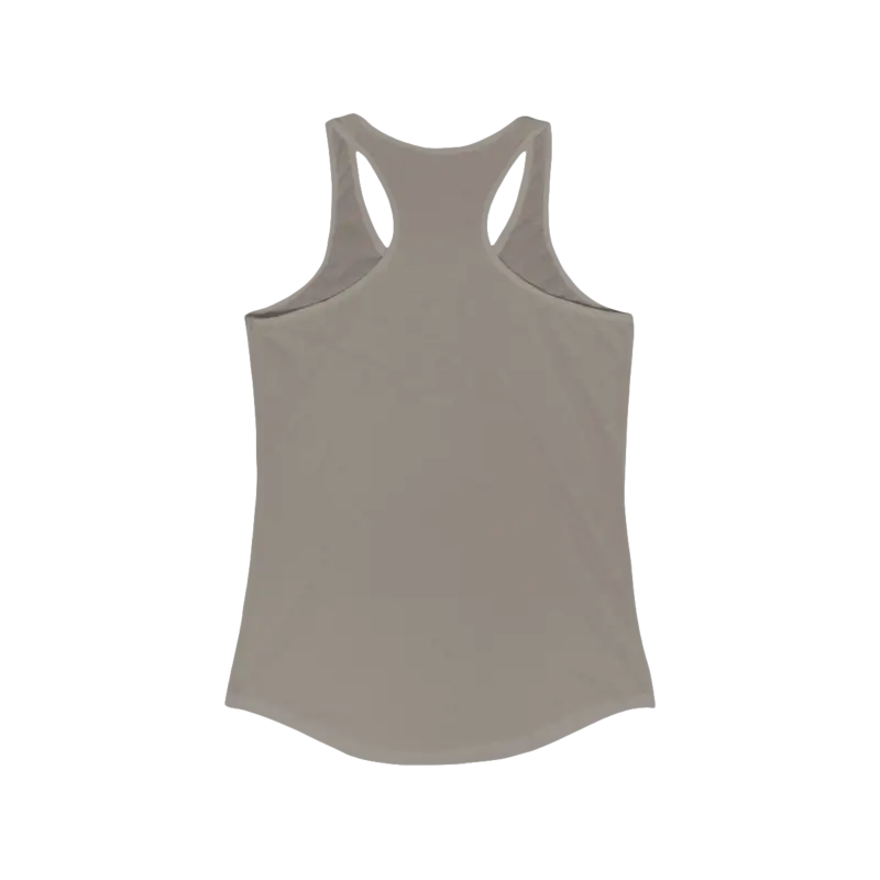 Gray Beach Vibes Racerback Tank Top for a stylish and relaxed summer look