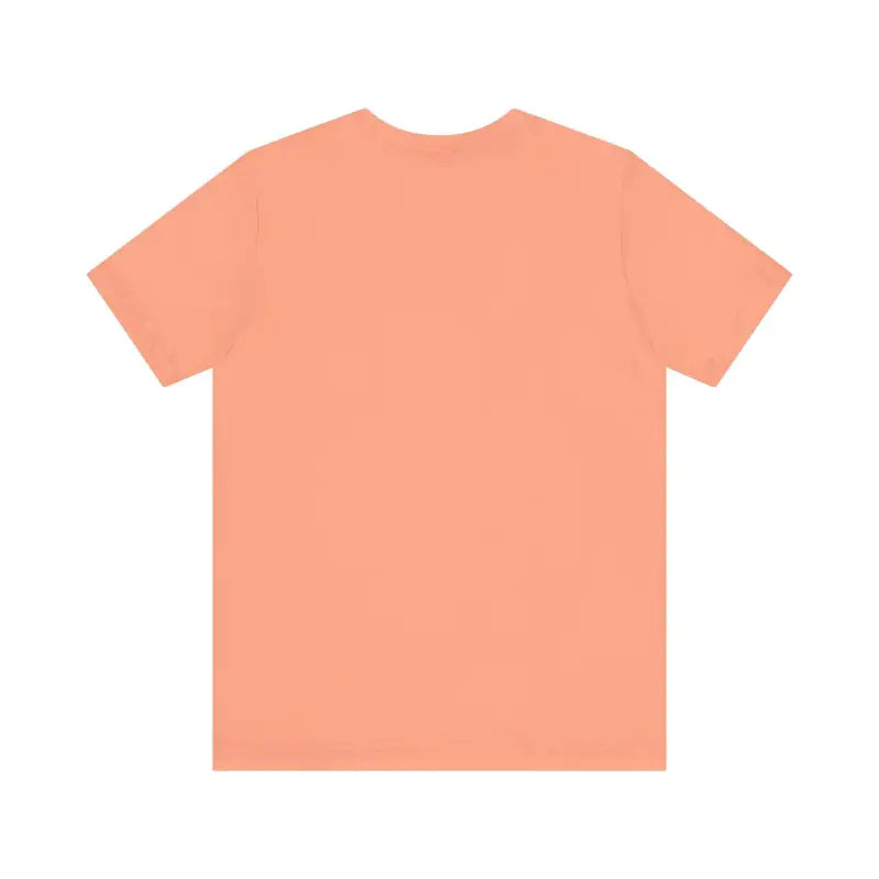 Peach-colored Bite Me Unisex Fish Graphic Tee displayed on a neutral background
