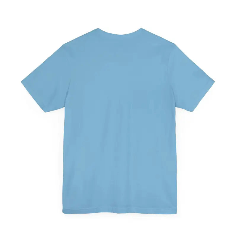 Light blue t-shirt featuring Bite Me Unisex Fish Graphic Tee design