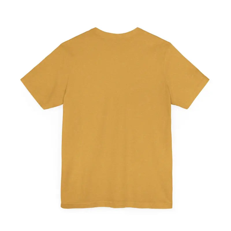 Mustard-colored Bite Me Unisex Fish Graphic Tee displayed on a neutral background
