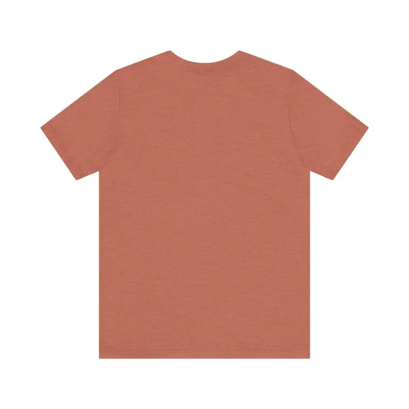 Plain terracotta t-shirt featuring Bite Me Unisex Fish Graphic Tee design