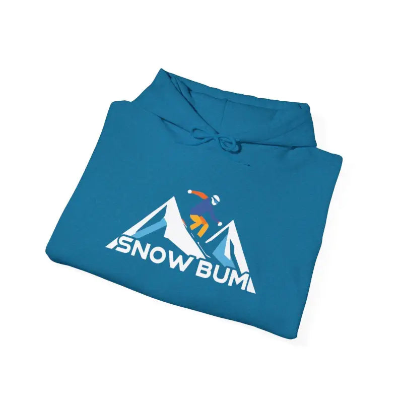Folded blue hoodie from Black Snow Bum Skiing Hoodie Antique Sapphire XL collection