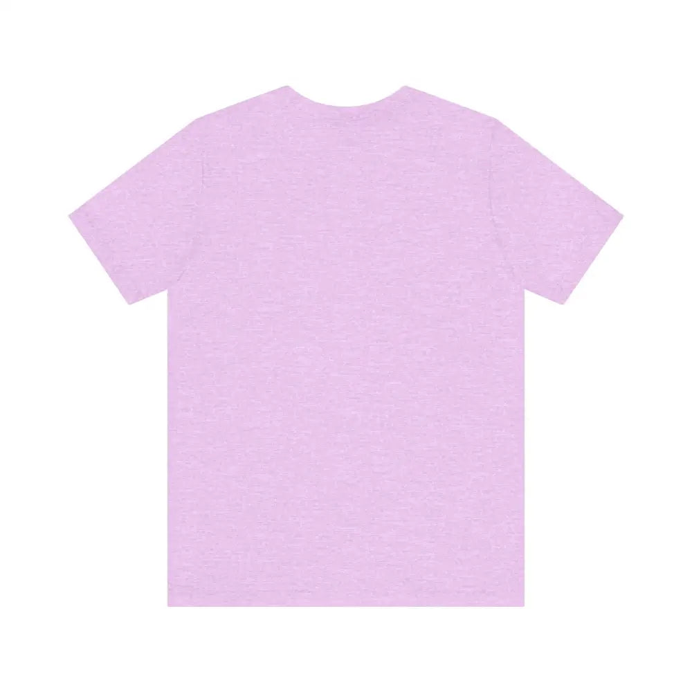 Lavender t-shirt featuring Block Island Beach Vibes design for unisex wear