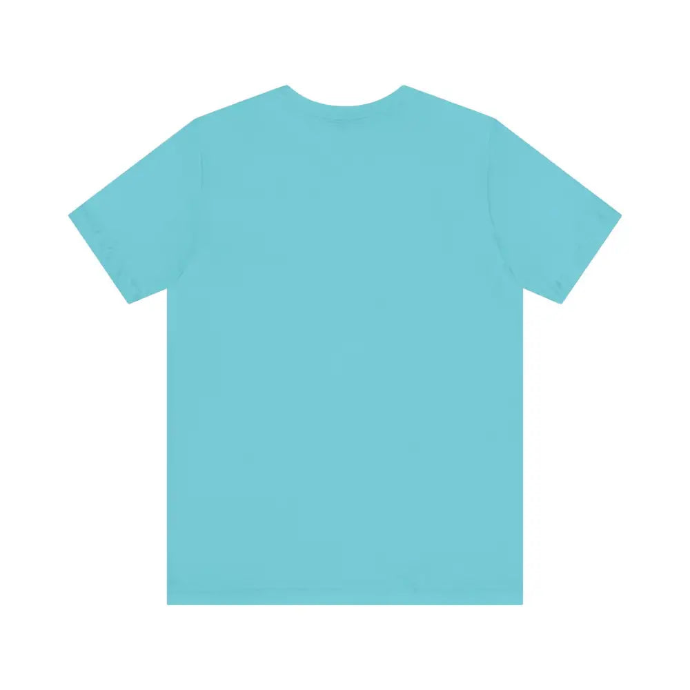 Aqua-colored Block Island Beach Vibes Unisex Tee displayed on a neutral background