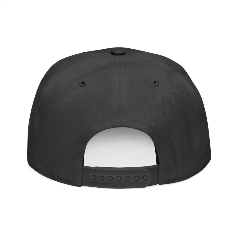 Dark gray Block Island Embroidered Snapback Cap for stylish summer outdoor activities