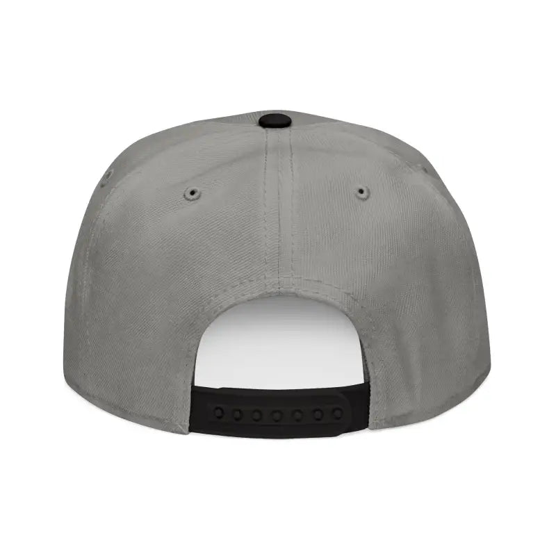 Gray snapback hat from Block Island Embroidered Snapback Cap for summer fun