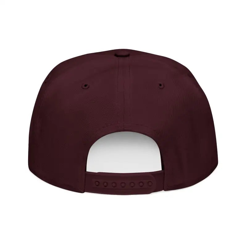 Maroon Block Island Embroidered Snapback Cap for enjoyable summer activities