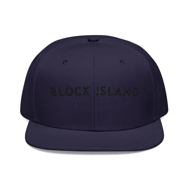 Navy blue flat-brimmed cap from Block Island for summer fun and stylish outdoor wear