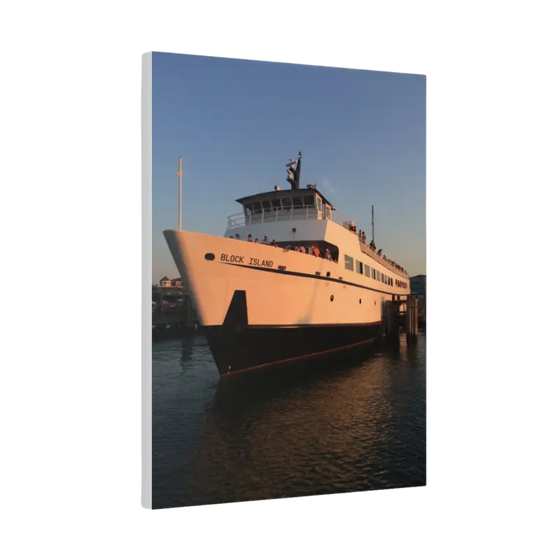 Block Island Ferry canvas print showcasing the scenic views of Block Island