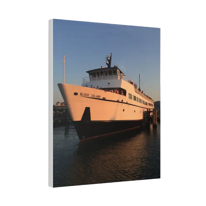 Block Island Ferry boat cruising across serene waters to Block Island