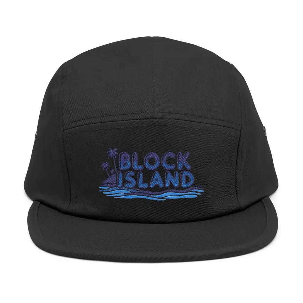 Black Five-Panel Cap from the Block Island collection for a stylish look