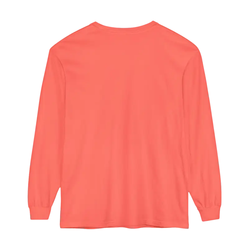Coral long-sleeved shirt from the Block Island Long Sleeve Shirt Unisex Coastal Lovers Tee