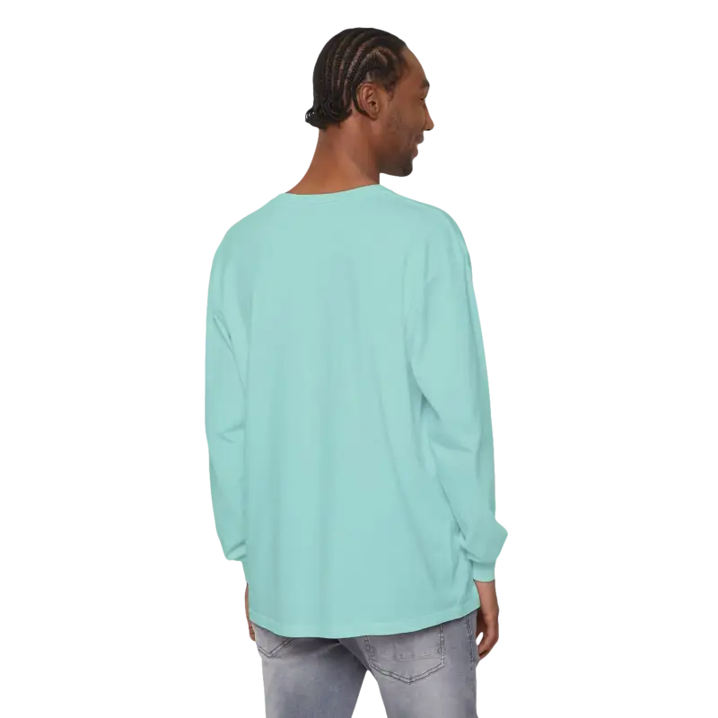 Light blue long-sleeved Block Island shirt for unisex coastal lovers