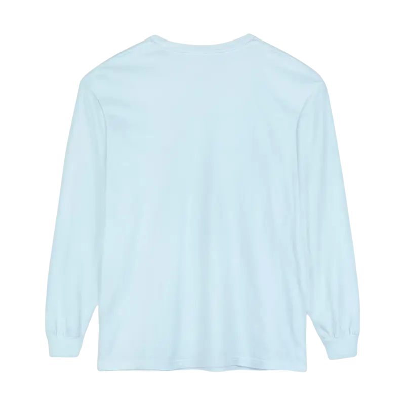 Light blue long-sleeved Block Island Long Sleeve Shirt for unisex coastal lovers
