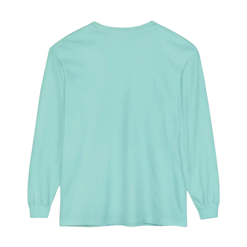 Mint green long-sleeved Block Island shirt for unisex coastal enthusiasts