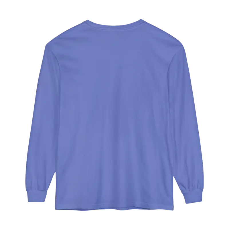 Periwinkle long-sleeved shirt from the Block Island Long Sleeve Shirt Unisex Coastal Lovers Tee