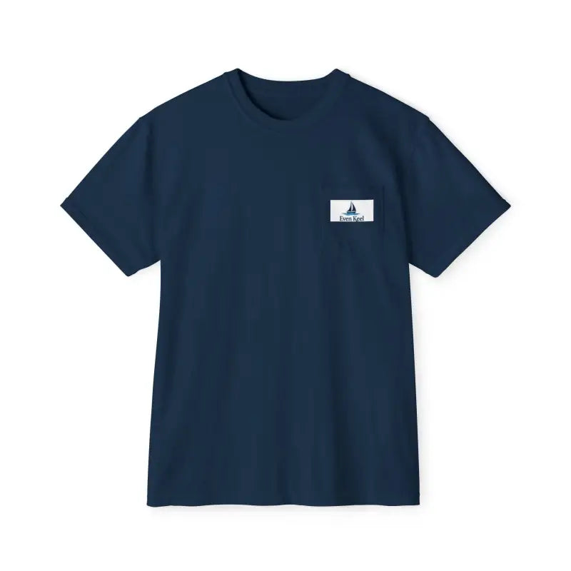 Navy blue Block Island Pocket T Shirt for a casual summer vibe outfit