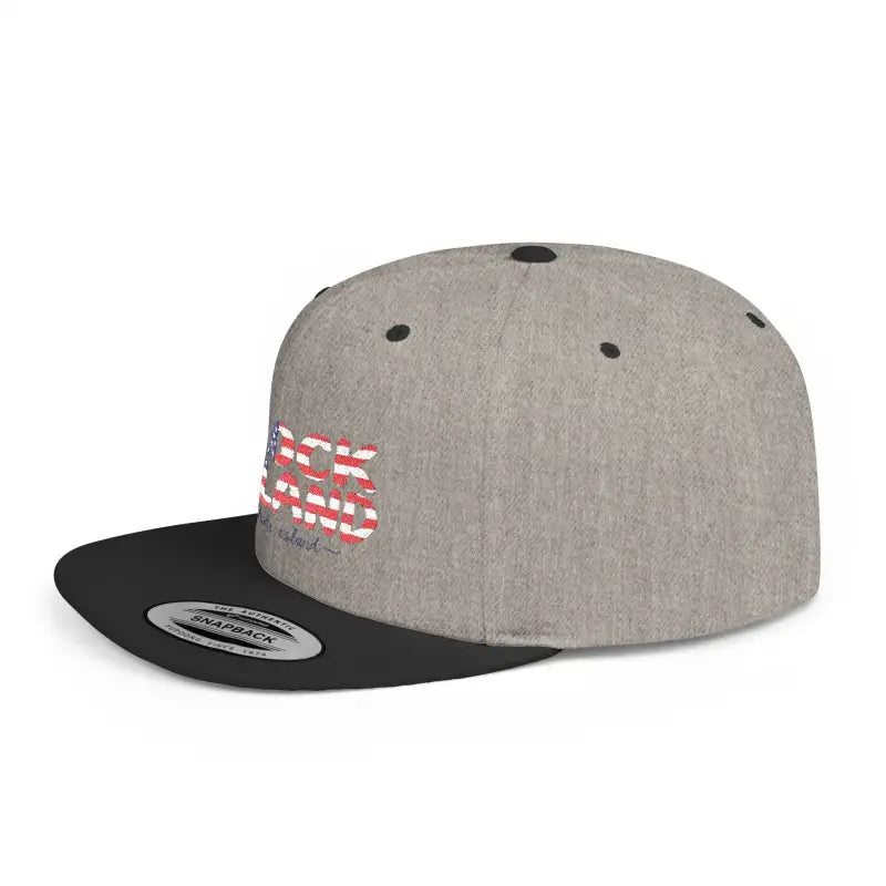 Gray and black snapback hat from the Block Island Snapback Cap Collection
