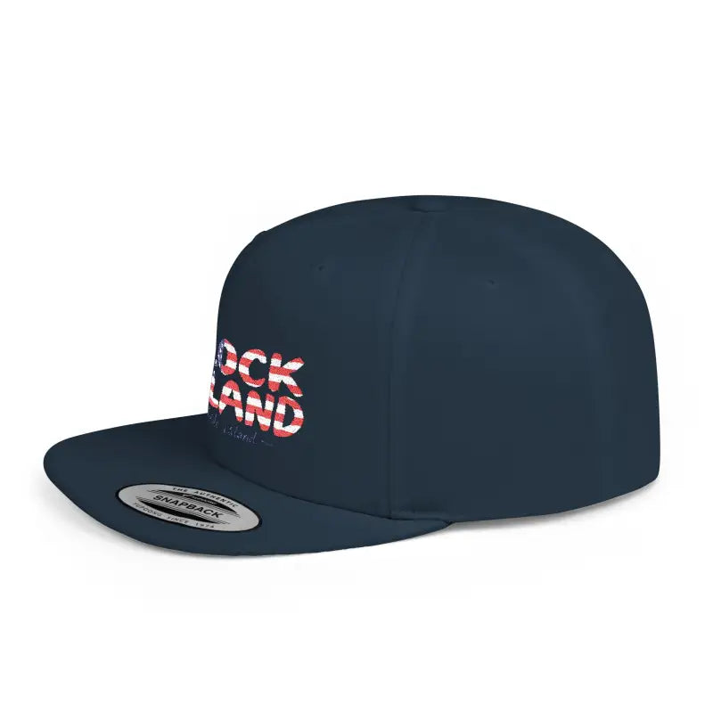 Navy blue flat-brimmed cap from the Block Island Snapback Cap Collection