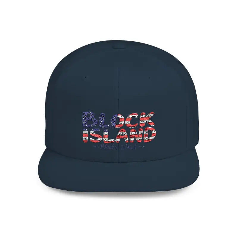 Navy blue baseball cap from the Block Island Snapback Cap Collection