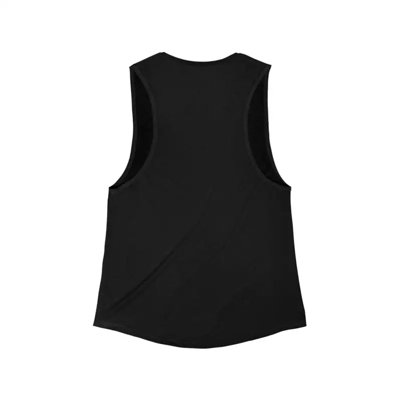Black sleeveless tank top featured in Block Island Sunset Women’s Flowy Tank Top