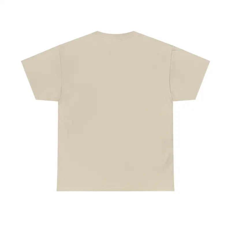 Beige short-sleeved Block Island Unisex Cotton Tee for casual wear
