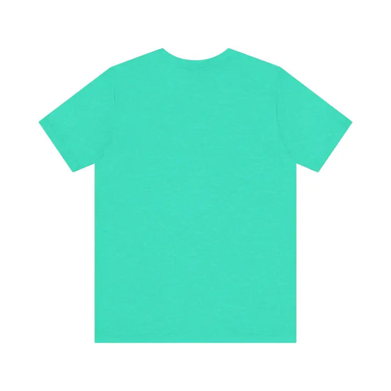 Aqua-colored Block Island Unisex Jersey Tee displayed on a neutral background