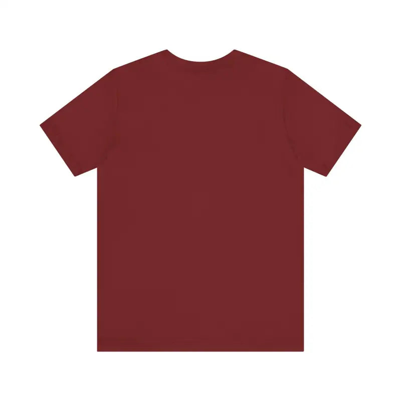 Maroon Block Island Unisex Jersey Tee displayed on a plain background