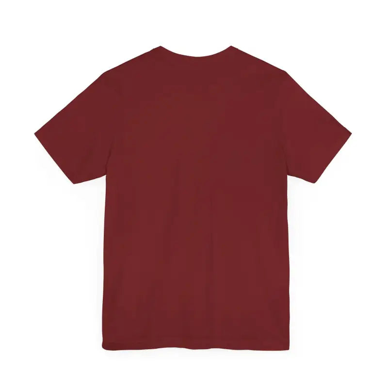Maroon Block Island Unisex Jersey Tee showcasing stylish and comfortable design