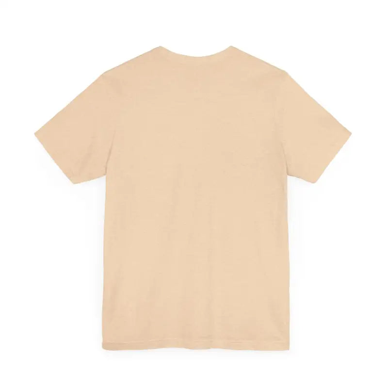 Beige short-sleeved t-shirt from the Block Island Unisex Jersey Tee collection