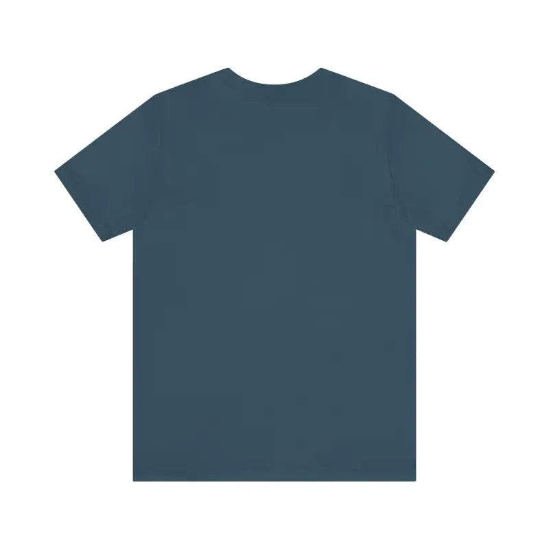 Blue-gray Block Island Unisex Jersey Tee displayed on a neutral background