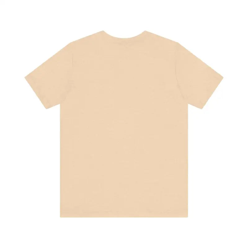 Plain beige Block Island Unisex Jersey Tee showcasing simple, versatile style