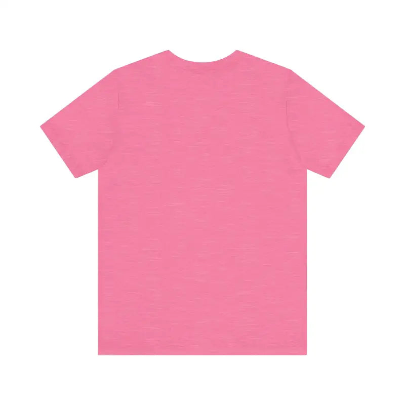 Pink Block Island Unisex Jersey Tee displayed on a plain background