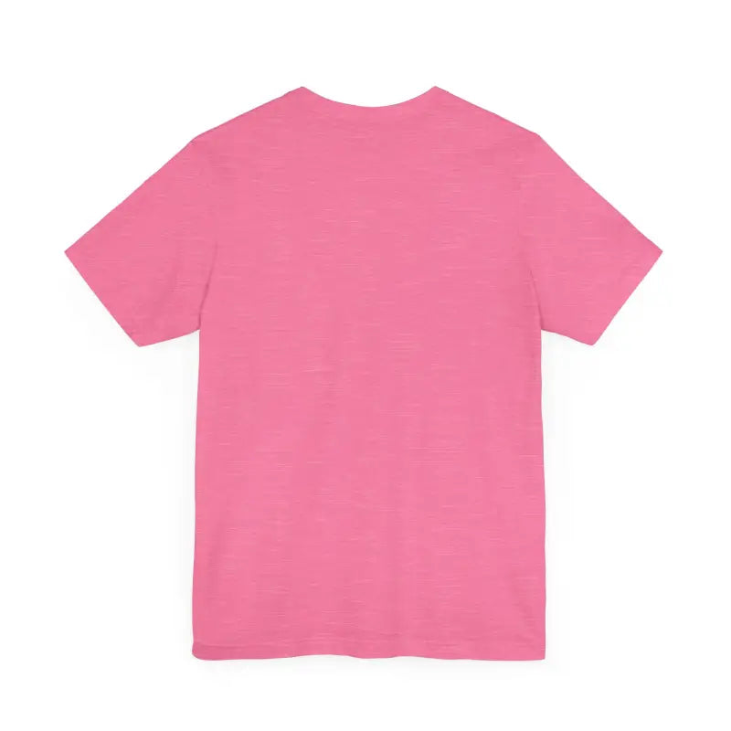 Pink short-sleeved Block Island Unisex Jersey Tee for casual wear and comfort