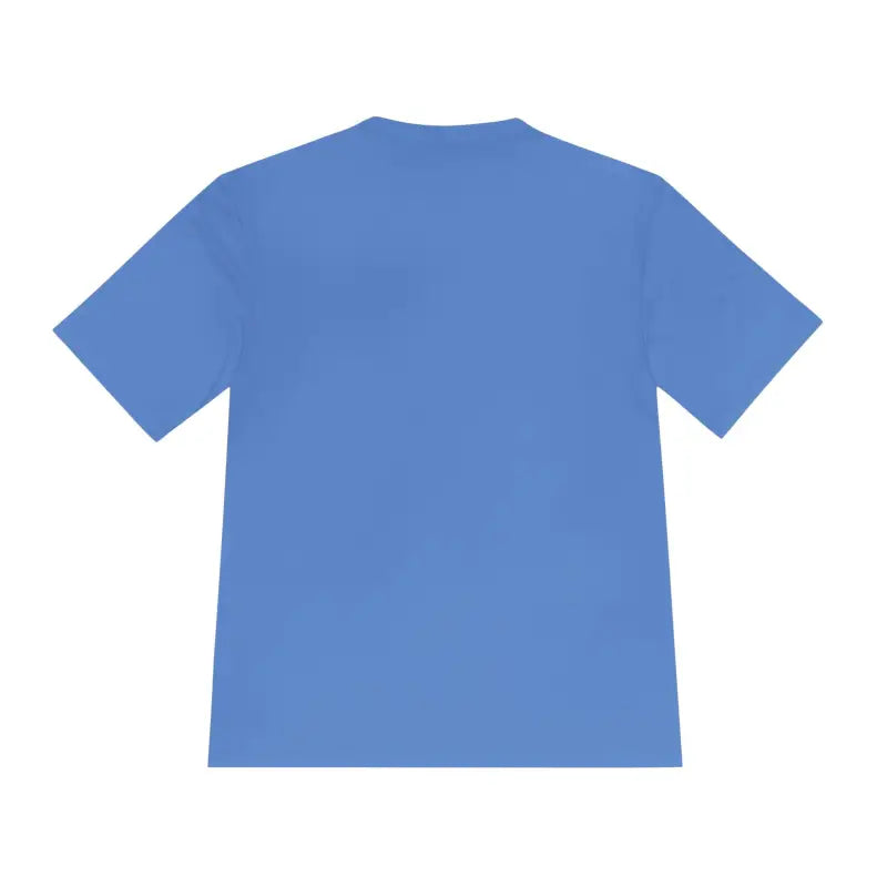 Blue short-sleeved Block Island USA Flag Unisex Moisture Wicking T Shirt for activewear