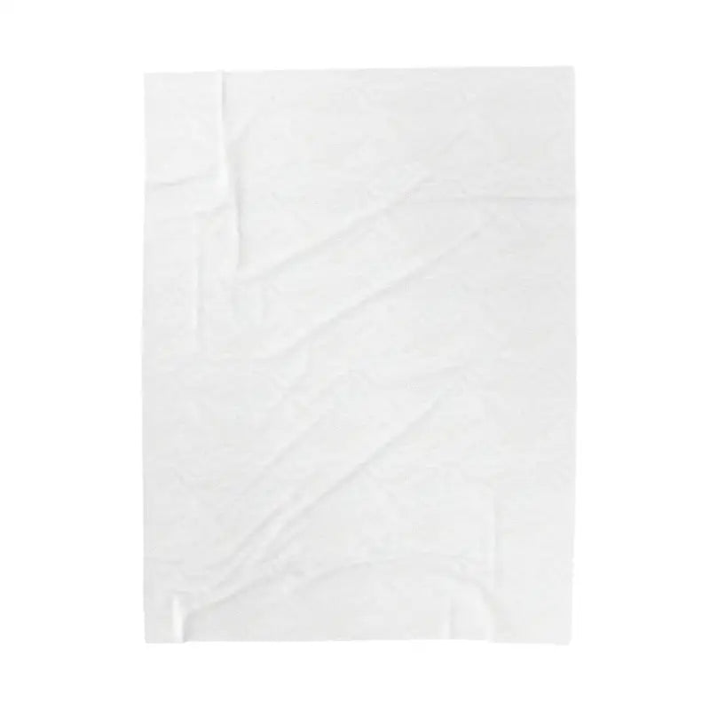 Wrinkled white paper sheet displayed with Blue Blanket featuring Newport text pattern