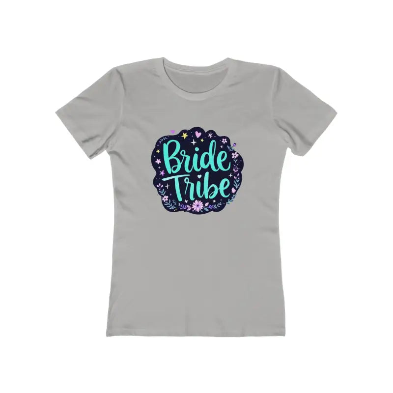 Gray Bride Tribe T-shirt for Bachelorette Celebrations featuring stylish design