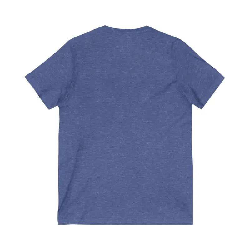 Blue Heather V-Neck T-Shirt from Cat Lover V Neck T-Shirt Collection for feline enthusiasts