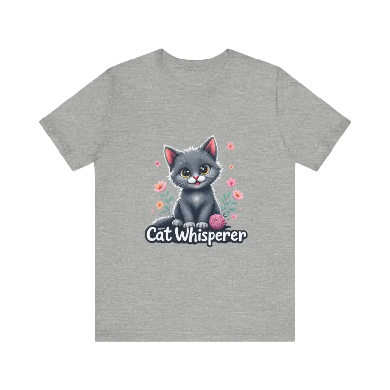 Gray Cat Whisperer T-shirt product image for Cat Whisperer Unisex Jersey Tee