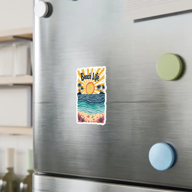 Coastal Adventure Vinyl Decal featuring a Beach Life sticker for ocean enthusiasts