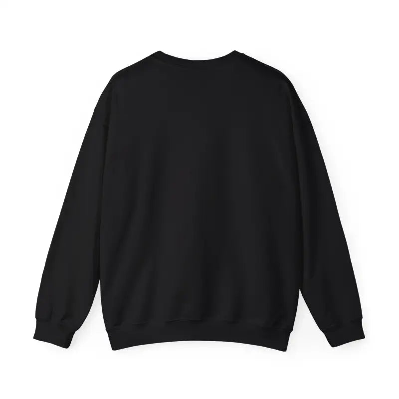 Black crewneck sweatshirt featuring Construction Vehicle design and humorous Backhoe joke