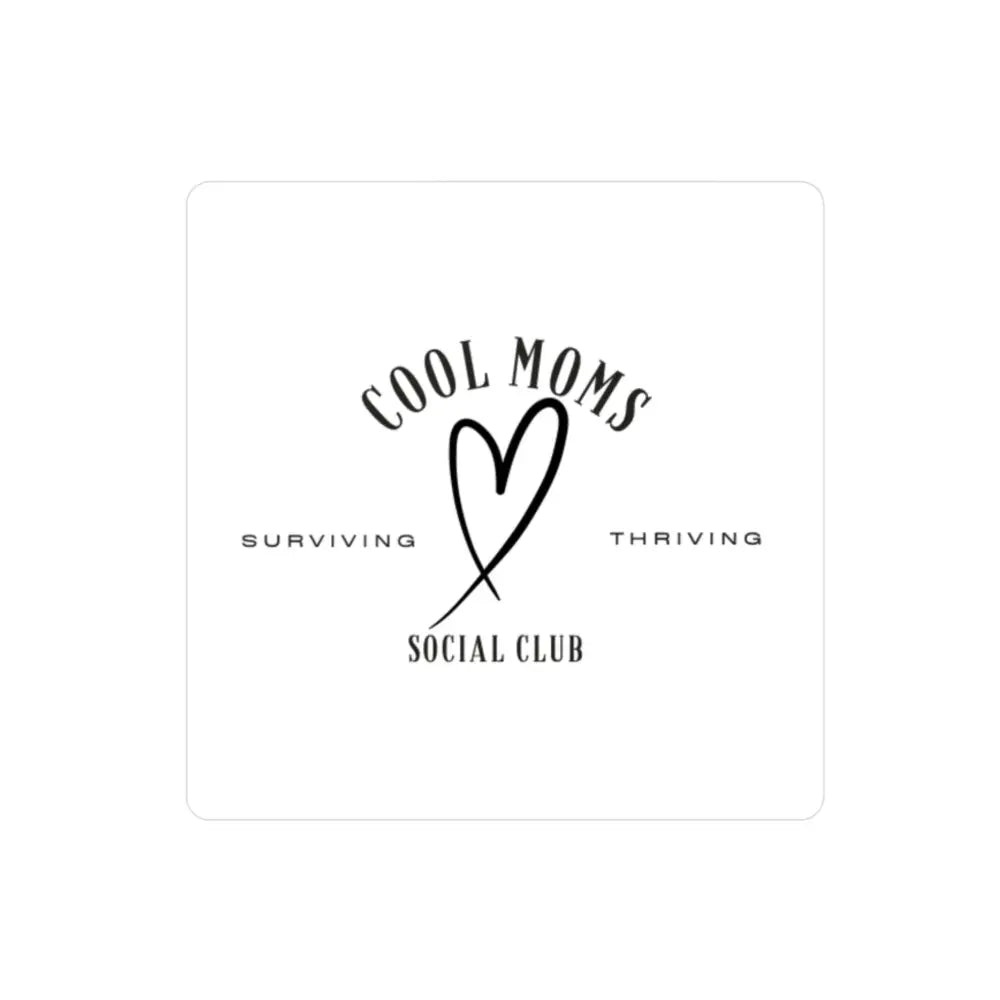 Cool Moms Social Club logo featured on Cool Moms Social Club Decal Stickers